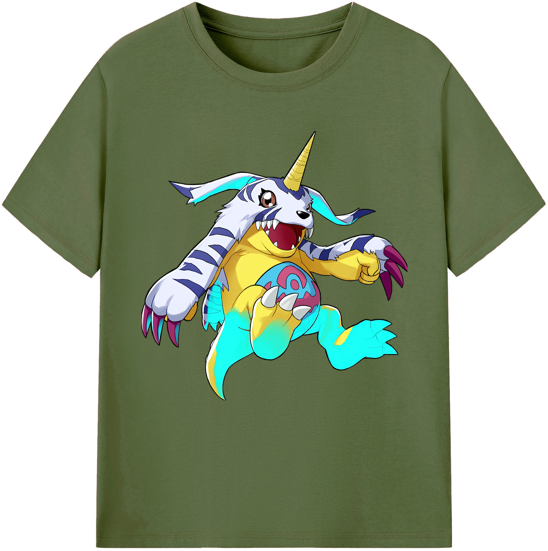 （画像用） Digimon デジタルモンスター/デジモン 綿100％半袖Tシャツ（フロントプリント）